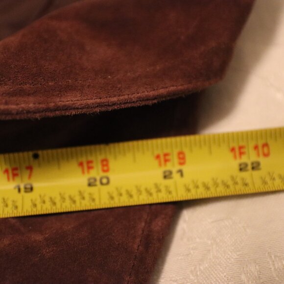 Fitted Suede Leather one button Charlotte Russe jacket Small 100% leather Brown - Picture 10 of 16